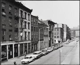 [Looking north on Front Street from Fulton Street.]