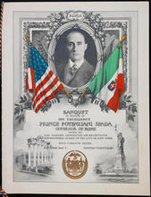 Banquet in Honor of His Excellency Prince Potenziani Spada Governor of Rome