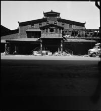 [Delapidated Hoboken Ferry building on the Hudson River waterfront.]