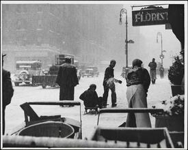 "Snow Scene on 96th Street," near Madison Avenue