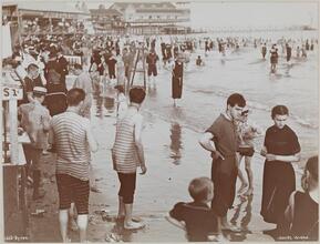 Bathing at Coney Island.