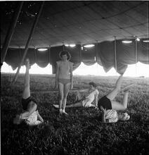 Circus [Women stretching.]