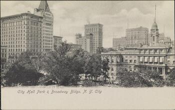 City Hall Park & Broadway, N. Y. City