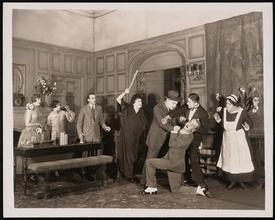 ["Pay to Bearer" theater still.]