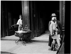Young Boys with a Baby Carriage
