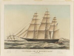 Clipper Ship "Hurricane" of New York.