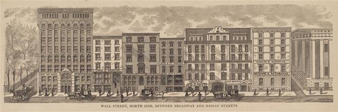 Wall Street, North Side, Between Broadway and Nassau Streets