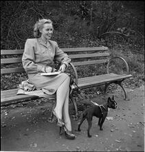 Men Are Such Wolves [Woman on a park bench.]