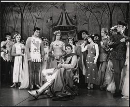 [Act 1, Scene 5 of "Camelot".]