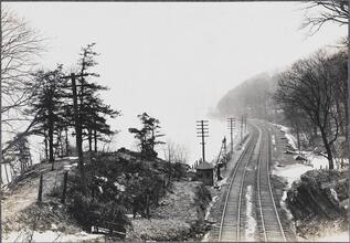 [A. Washington Bridge ; B. Railroad tracks.]