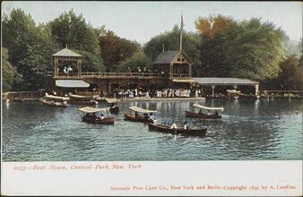 Boat House, Central Park, New York.
