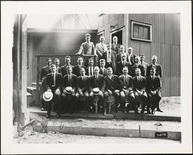 For 34 Years of Loyal Service - Eric S. Barron [Group of men.]