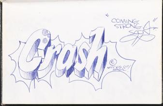 Crash [Page in Daze's black book.]