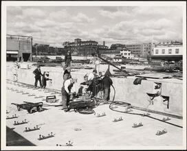 For 34 Years of Loyal Service - Eric S. Barron [Construction by the Holland American Line pier in Hoboken.]