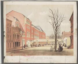 Brooklyn Sanitary Fair 1864. View of the Academy of Music.