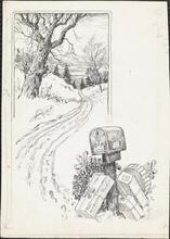 [Drawing for a Christmas card.]