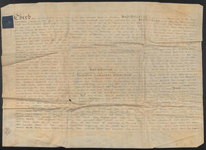Undated portion of deeds of the farm purchased of Peter Allaire