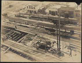 [Looking down to 96th Street and Broadway.]