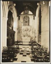 Wall Street. Trinity Church. Dix Memorial Chapel. Interior
