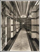 608 Fifth Avenue. Goelet Building. Interior, elevator lobby