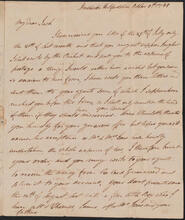Letter from John Peter De Lancey to John De Lancey, October 5, 1789