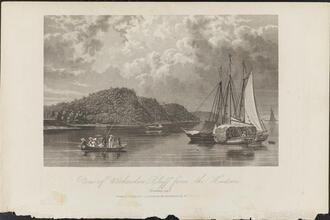 View of Weehawken Bluff from the Hudson (looking up).