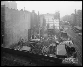 Woolworth Building, Looking West [Construction zone.]
