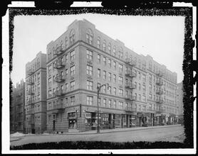 West side of Broadway between 171st and 172nd Streets. Apartments, general exterior.