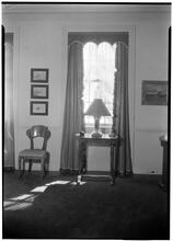 Charles S. MacVeigh [residence]. Guest room table and window.