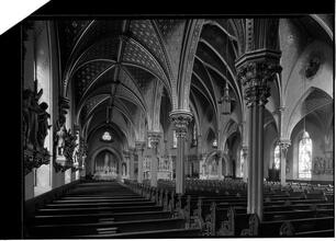 Our Lady of Good Counsel [Church]. Left aisle, horizontal.
