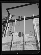 750 3rd Avenue Between 46th and 47th Street. [Construction view], Welding to Frame