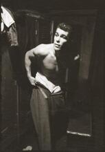 Walter Cartier, Prizefighter of Greenwich Village [Walter Cartier undressing.]