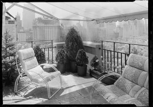 Mrs. T. J. Lewis (Elizabeth Arden) [residence]. Terrace looking south.