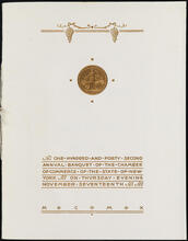 One Hundred and Forty-second Annual Banquet of the Chamber of Commerce of the State of New York