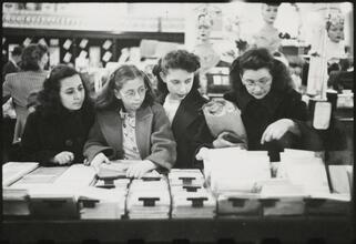 The 5 and 10 [Girls shopping at Woolworth's.]