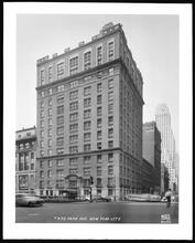 470 Park Avenue and 58th Street, S.W. corner. Apartment building, exterior.