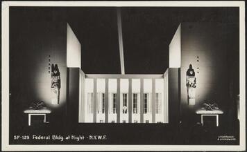 Federal Bldg. at Night - N.Y.W.F.