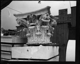 Knickerbocker Trust Co., 358 5th Avenue. Model of capital - corinthian with eagle.