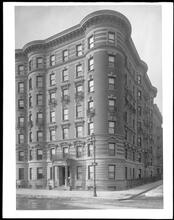 448 Central Park West at the S.W. corner 105th Street. Larchmont apartment house.