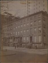 [Exterior of Gramercy Park houses.]