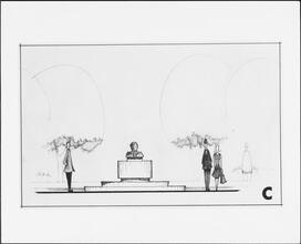 [Architectural rendering of the interior of La Guardia Airport.]
