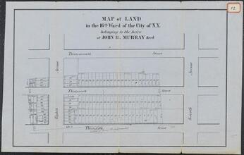 Map of Land in the 16th Ward of the City of New York belonging to the heirs of John B. Murray, dec'd
