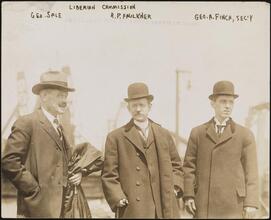 Liberian Commission. Geo. Sale, R. P. Faulkner, Geo. A. Finch, Sec'y.