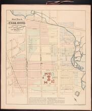 Map of Property lying on each side of Broadway ormerly known as the Calk Hook