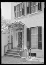 Russell A. Pettengill [residence]. Residence entrance detail.