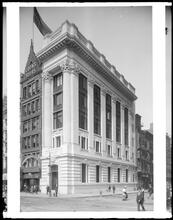 Broadway and Murray Street. Importers and Traders Bank, exterior.