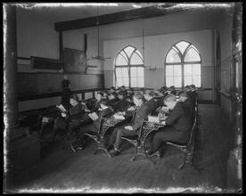 Greenwich Street. Trinity School, interior.
