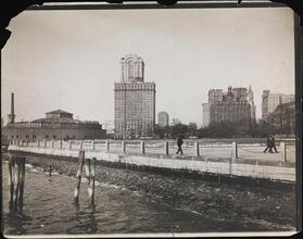 [View of Battery and New York Aquarium.]
