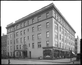 West 21st Street at the corner of Ninth Avenue. Cushman Estate Apartment House.