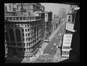 View Looking S.W. at Saks and 34th Street, From 11th Floor of Marbridge Building